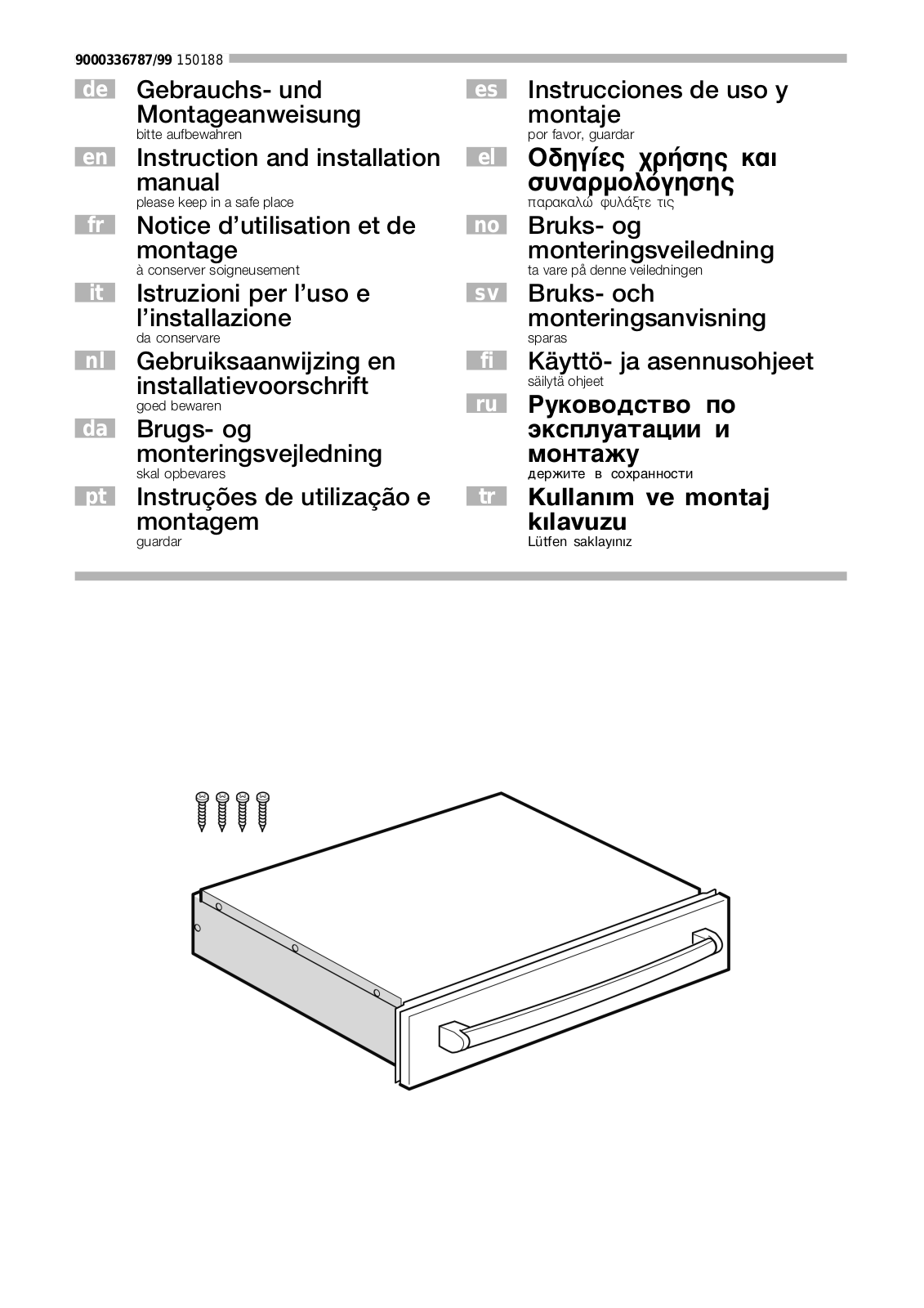 NEFF N21H10N0/01 Installation Instruction