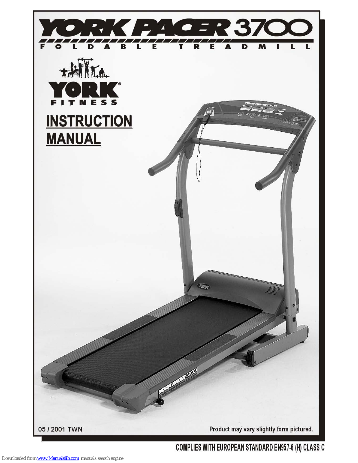 York Fitness PACER 3700 Instruction Manual