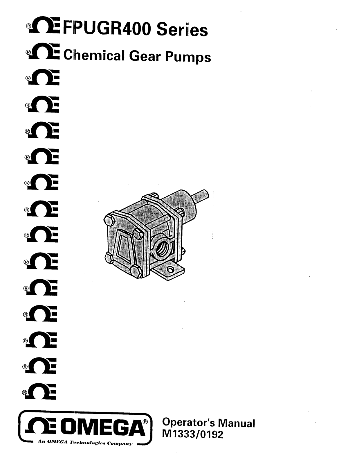 Omega Products FPUGR400 Installation  Manual