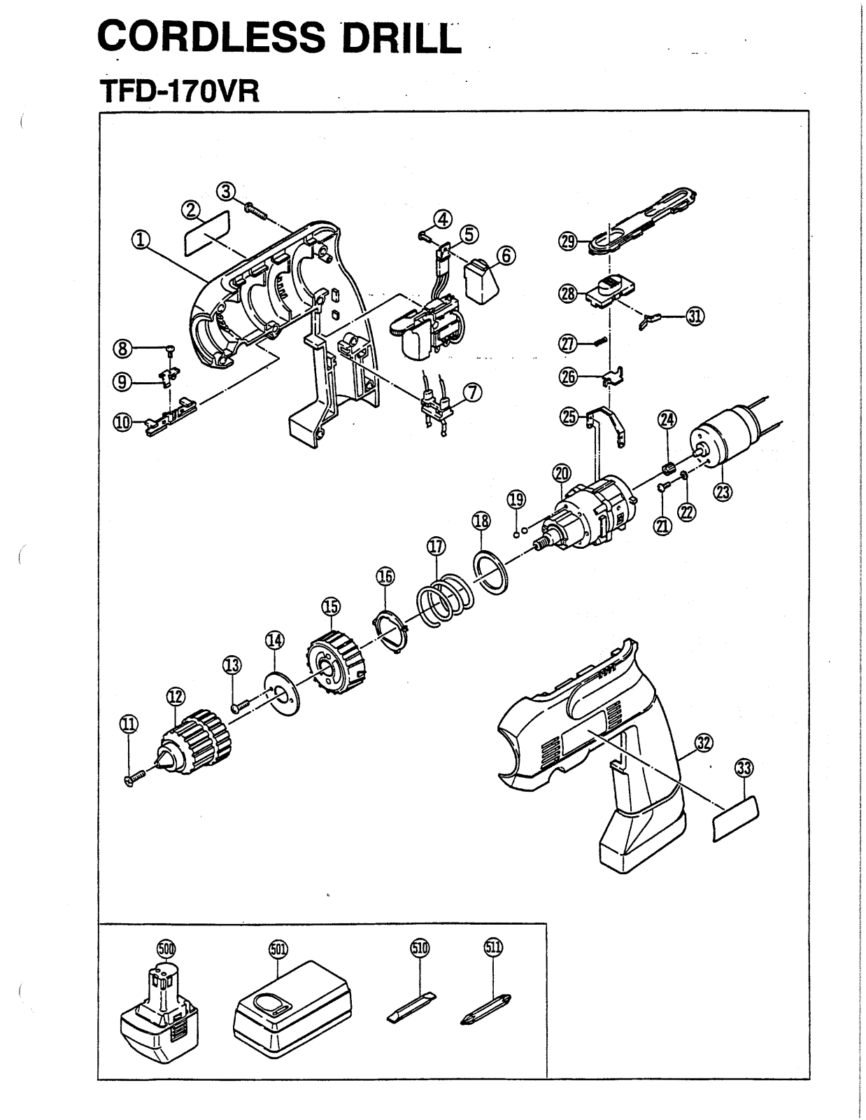 Ryobi TFD170VR User Manual