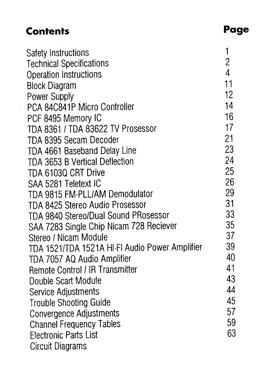 BEKO 11.1 Schematic