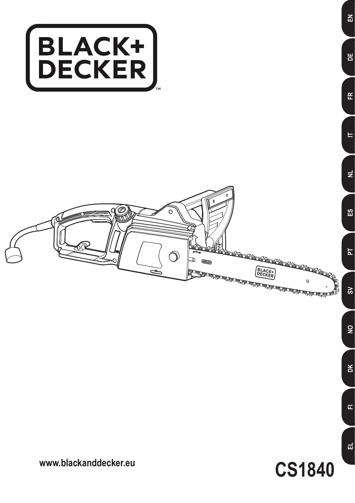 Black & Decker Cs1840 Instruction Manual