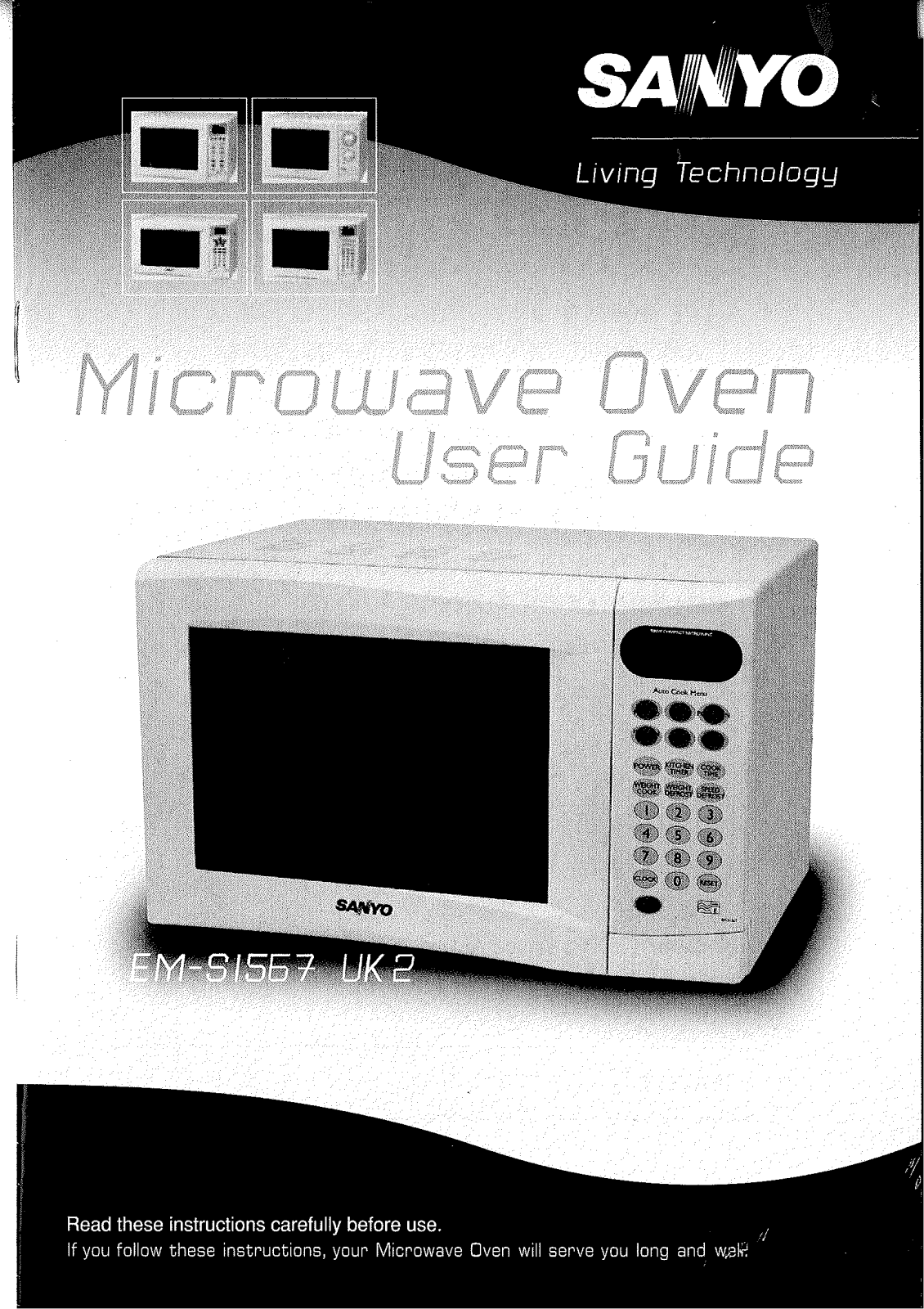 Sanyo EM-S1567 UK2 Instruction Manual