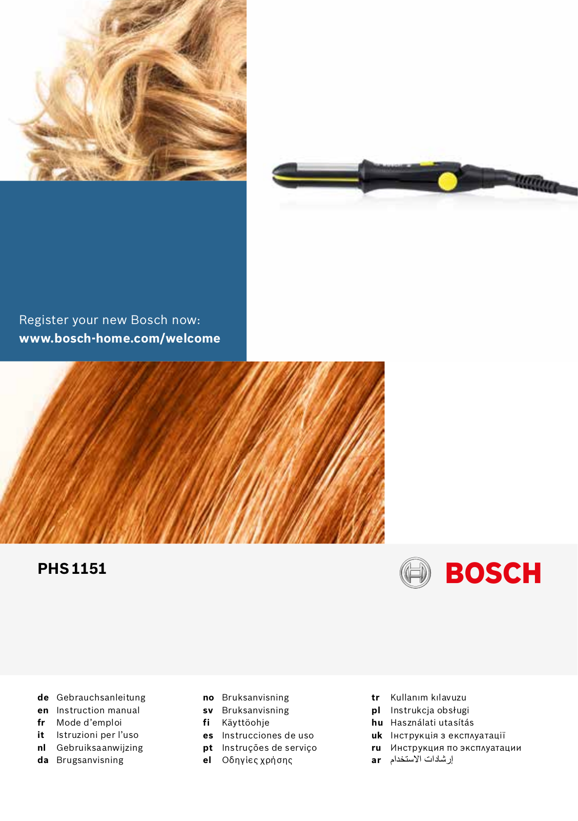 Bosch PHS 1151 User Manual