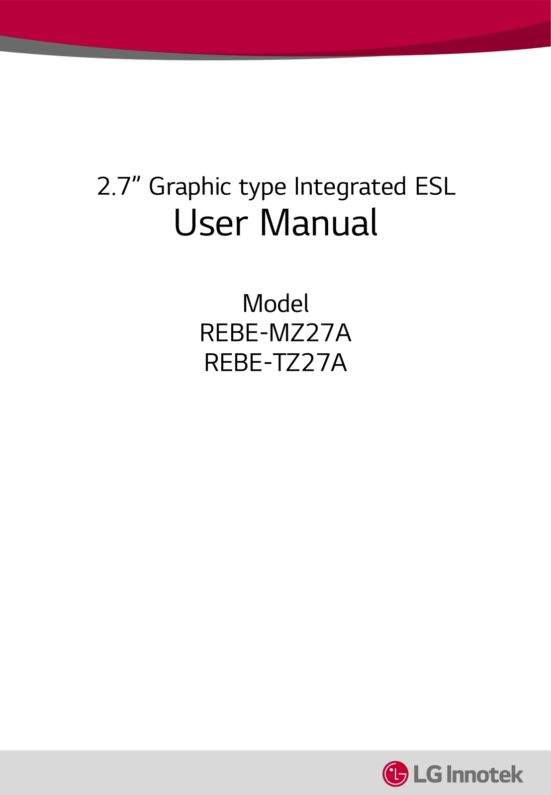 LG Innotek REBETZ27A2 Users Manual