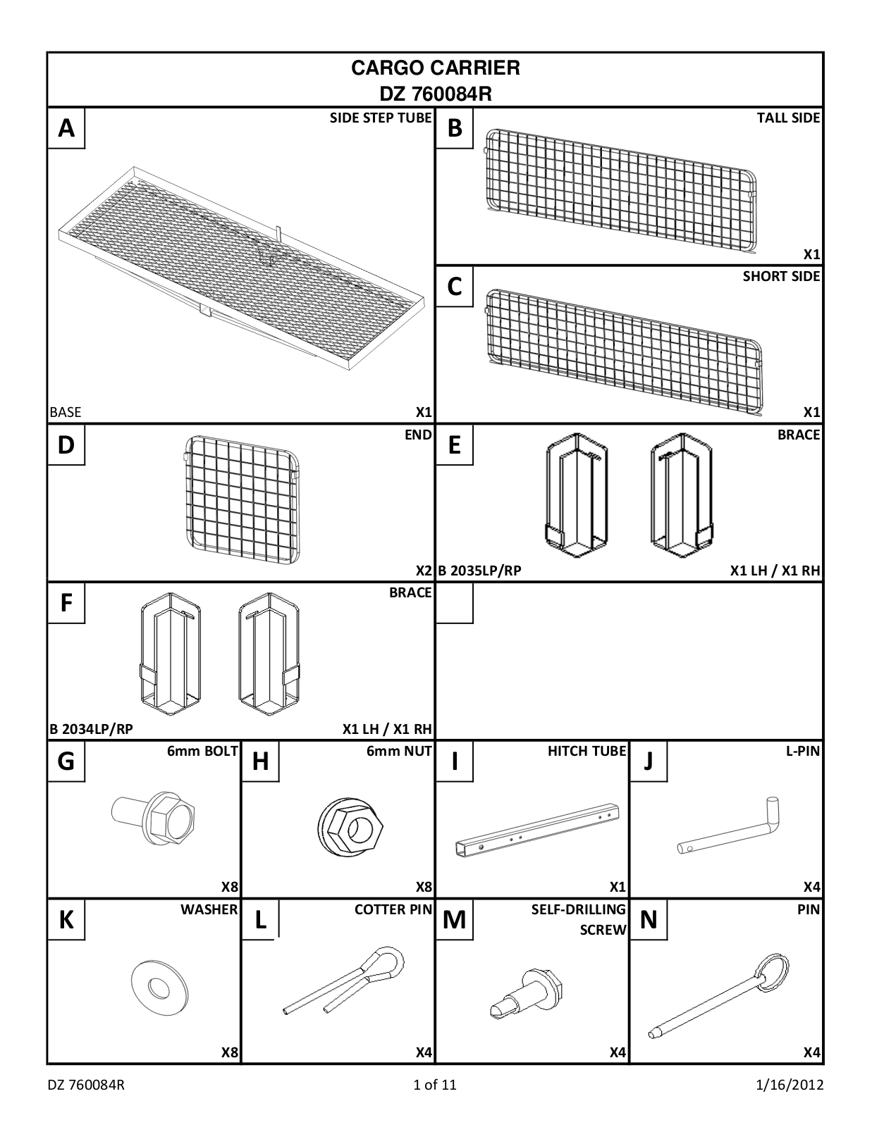 Dee Zee DZ760091 User Manual