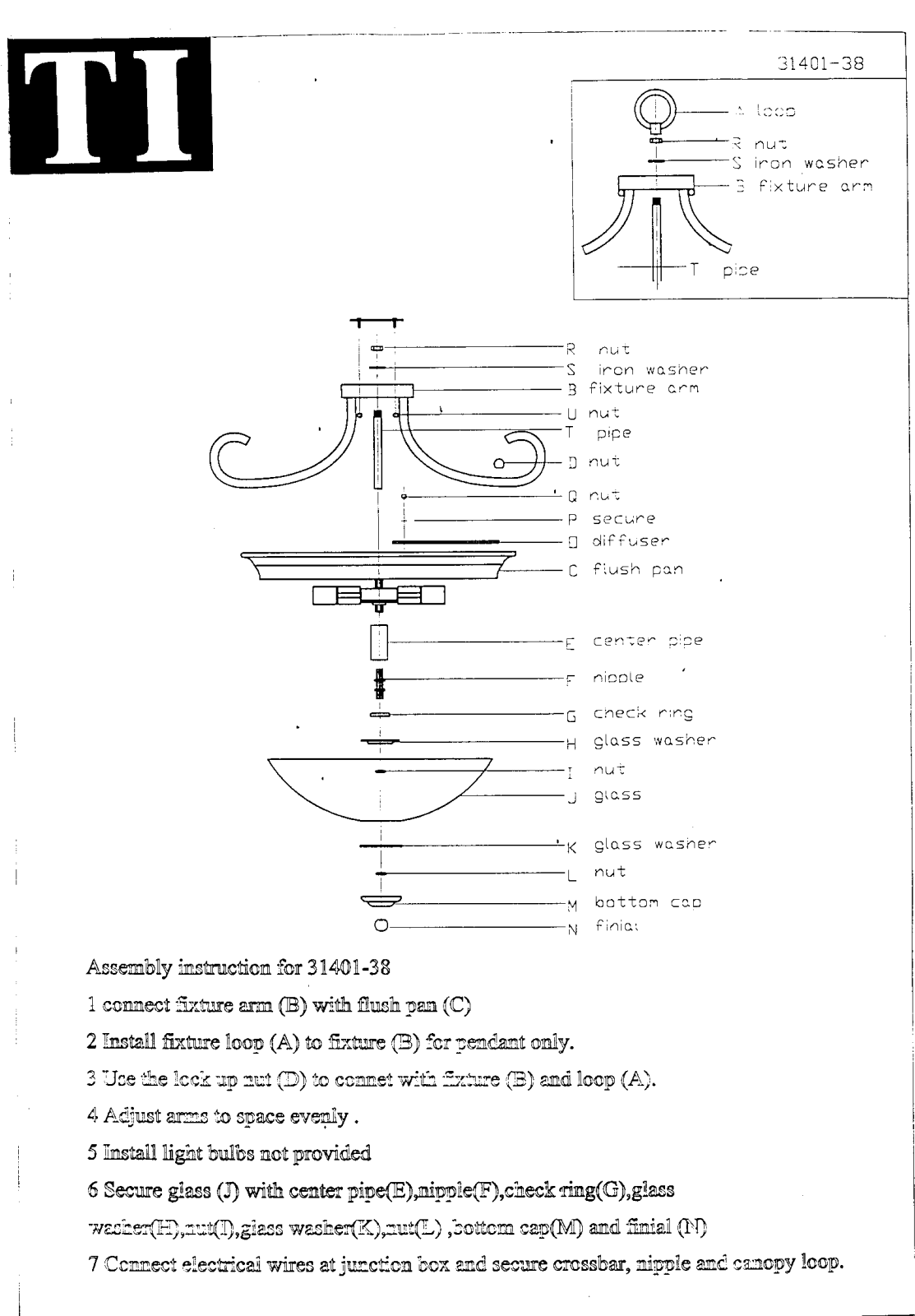 Triarch 31401-38 User Manual