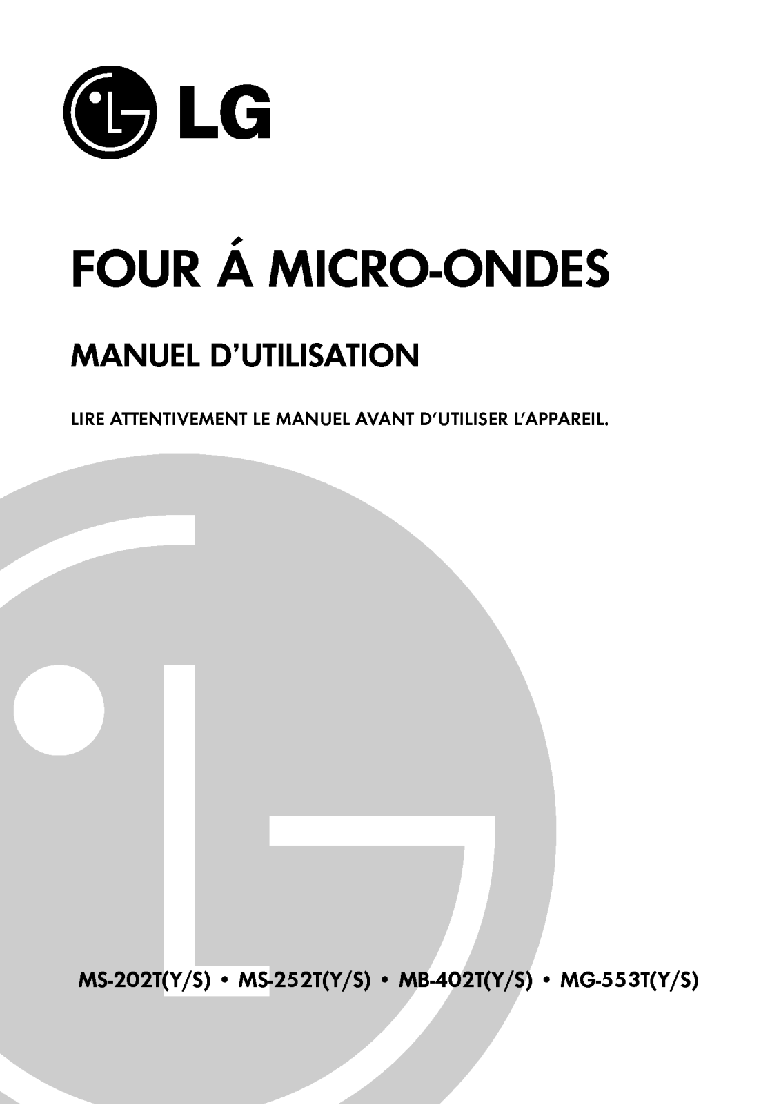 LG MS-202TS, MS-252T User Manual