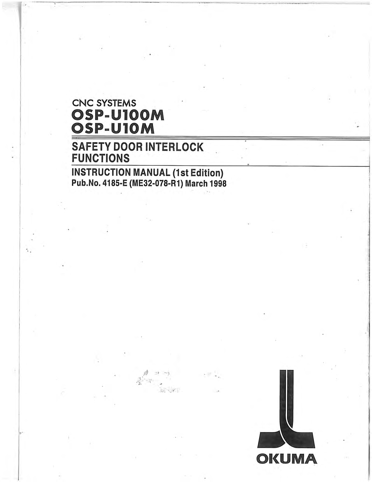 okuma OSP-UI00M Instruction Manual