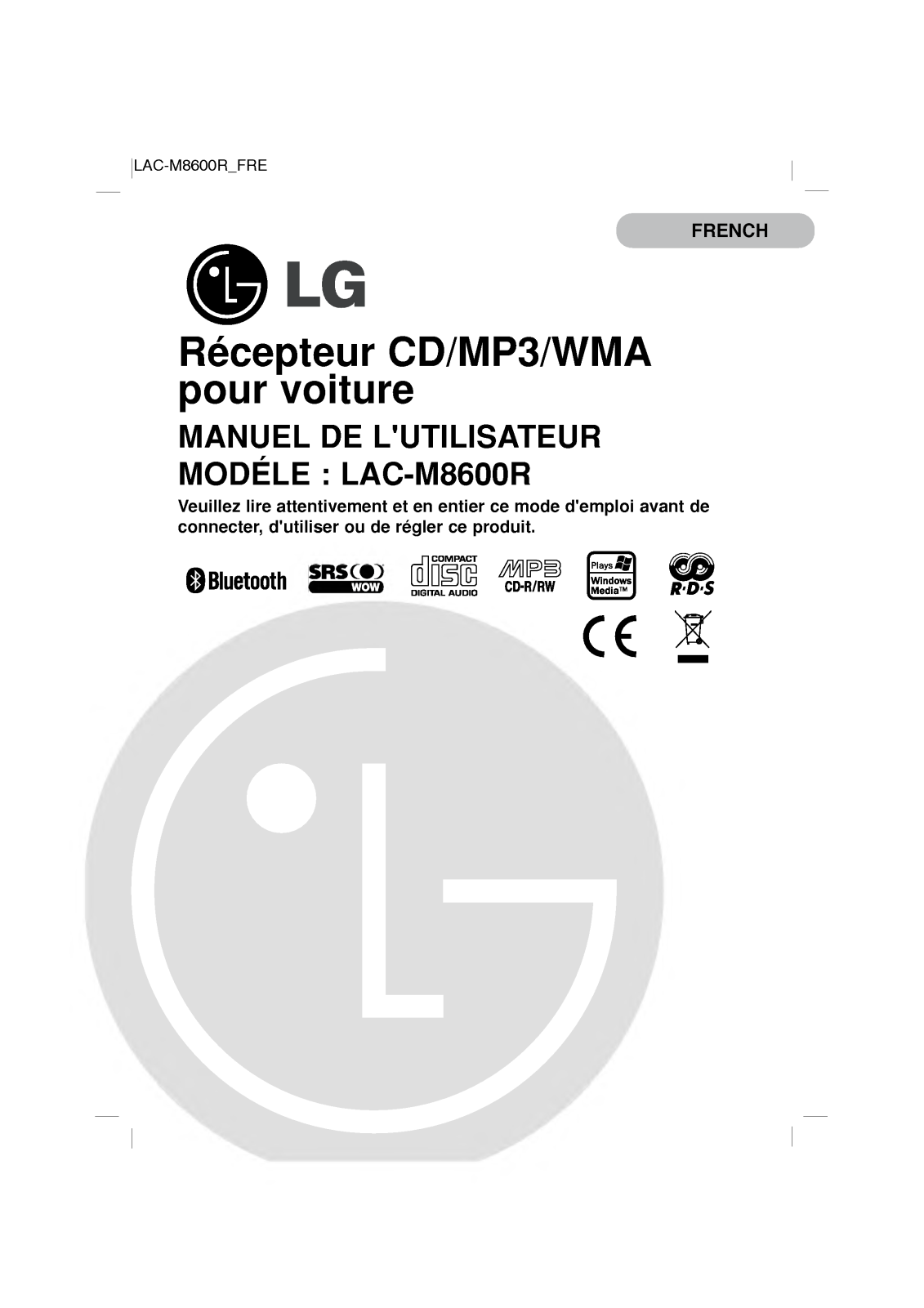 LG LAC-M8600R User Manual