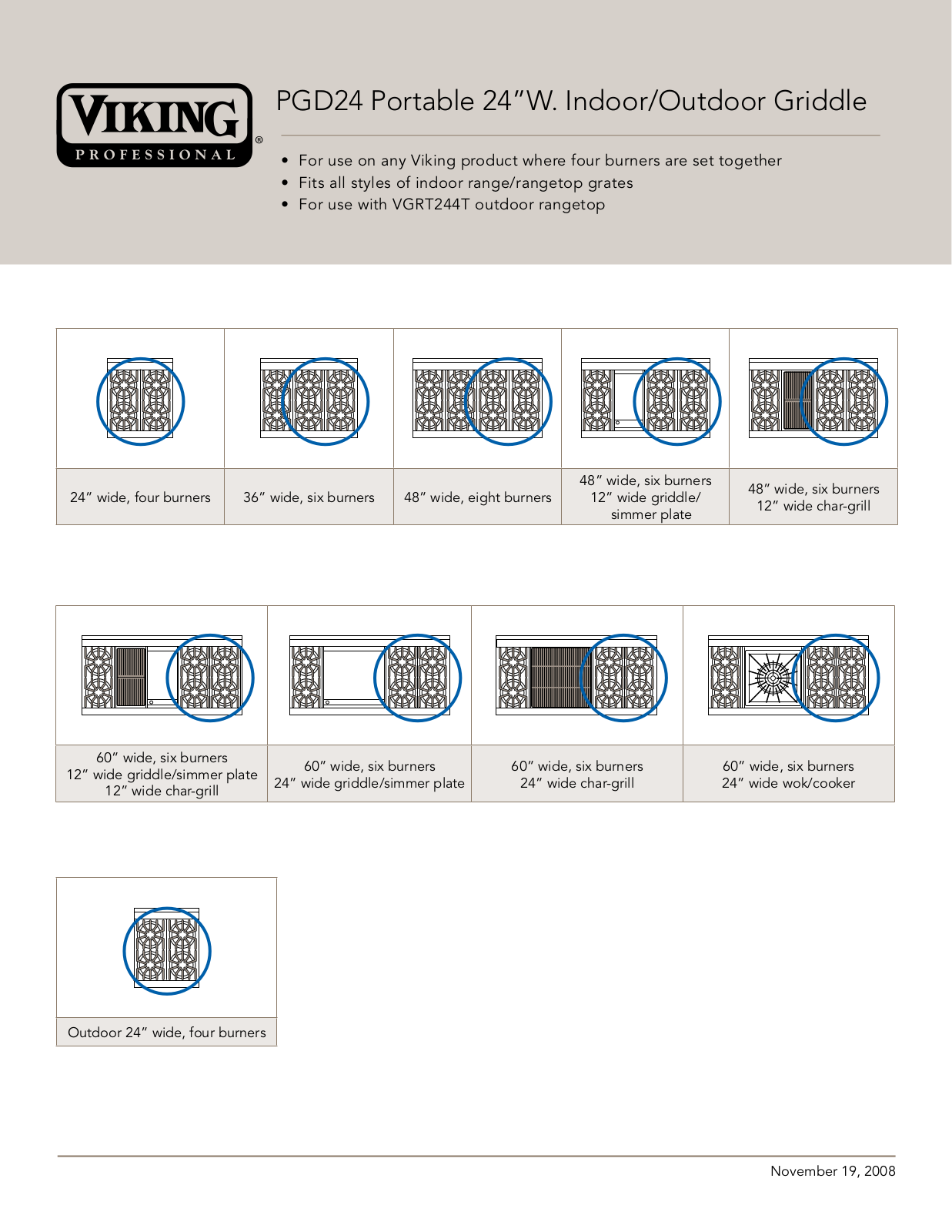 Viking PGD24 Installation Manual