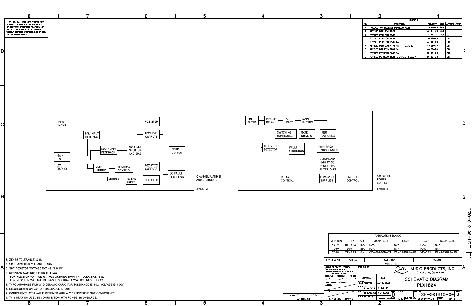 QSC plx1804 schematic