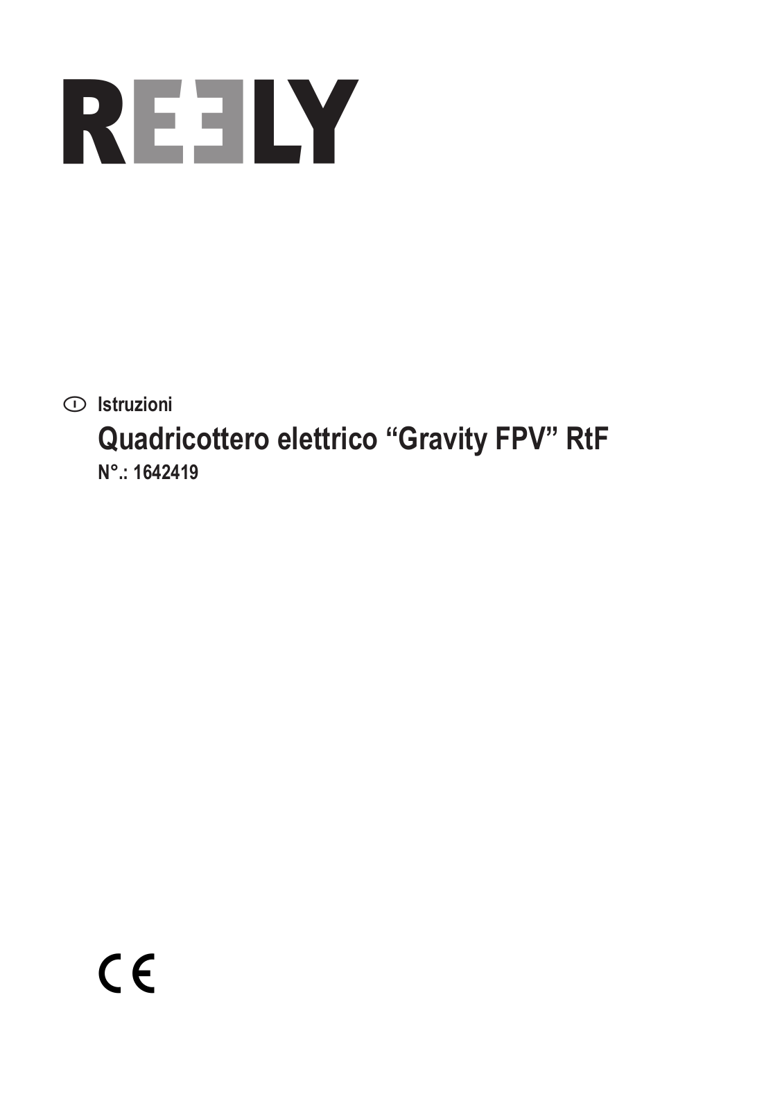 Reely Gravity FPV User manual