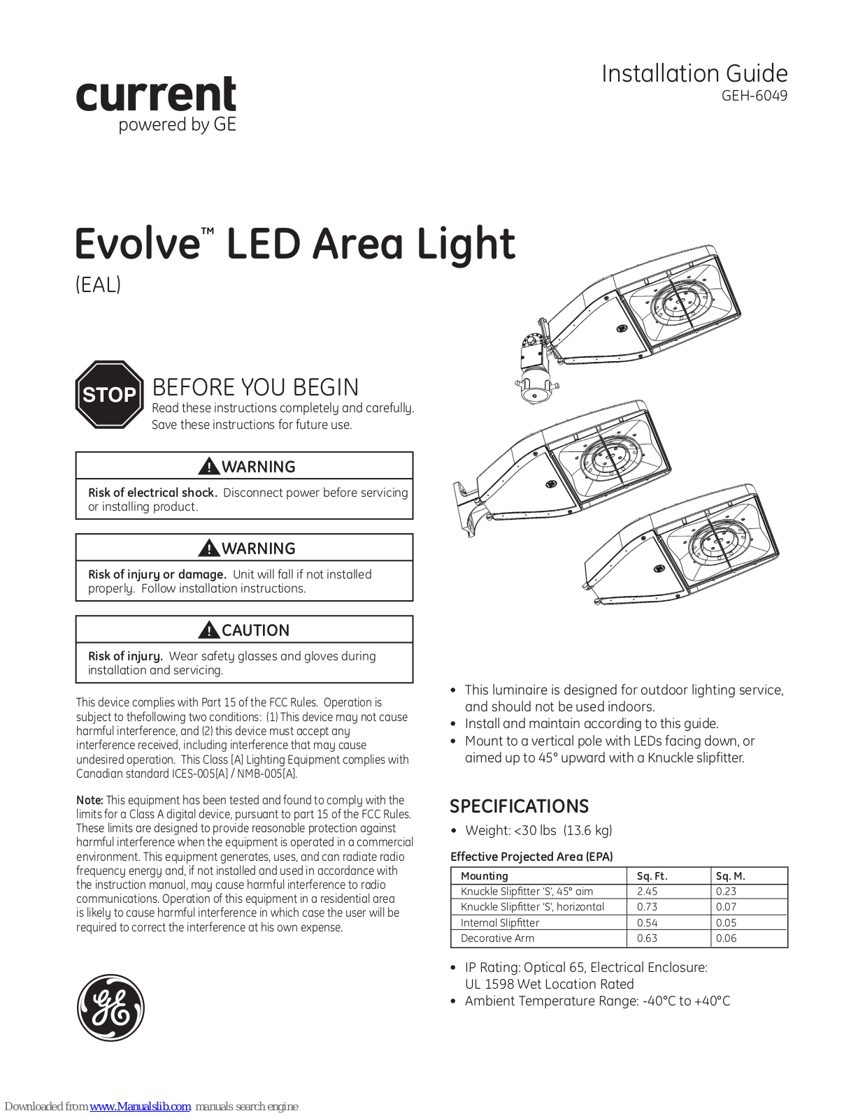 Current Evolve Installation Instructions Manual