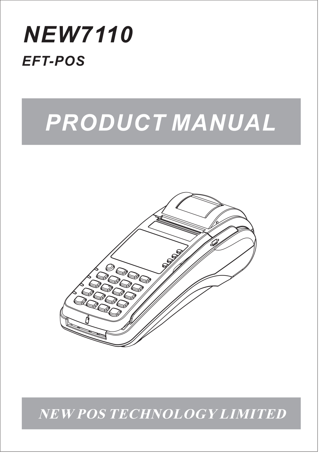 NEW POS Technology NEW7110 Users Manual