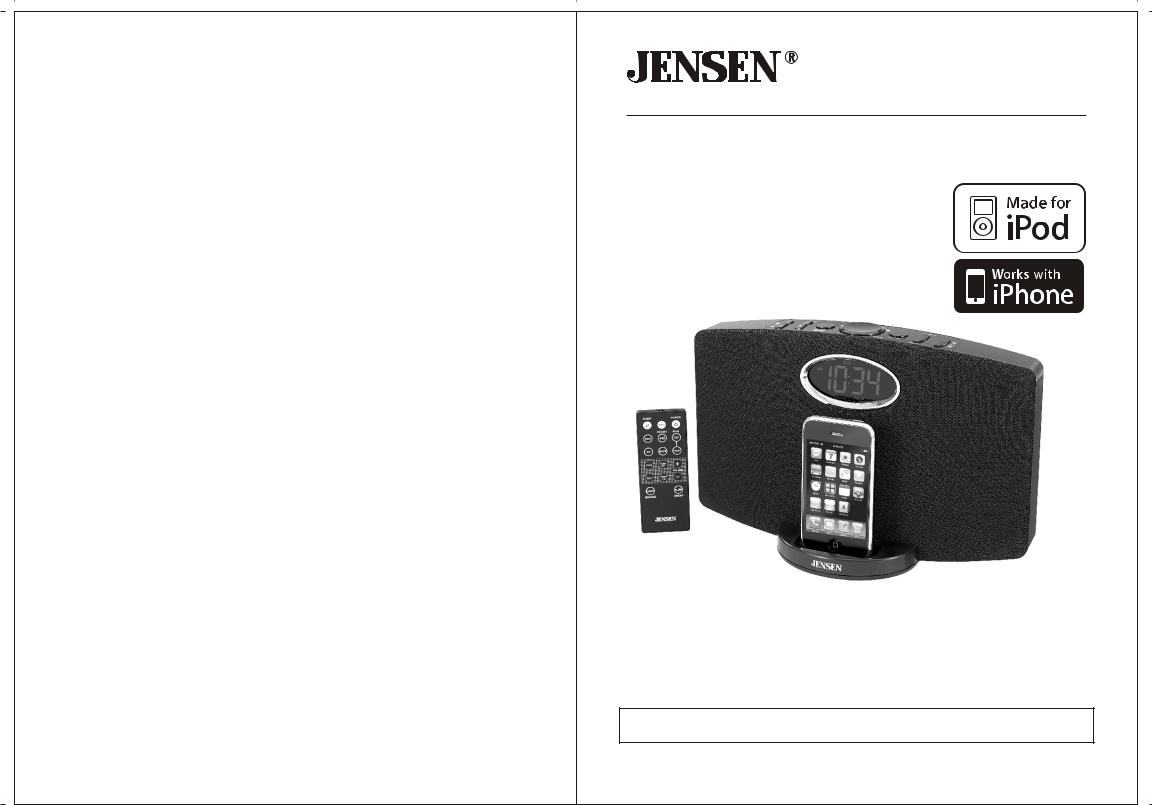 Jensen JiMS-211i User Manual