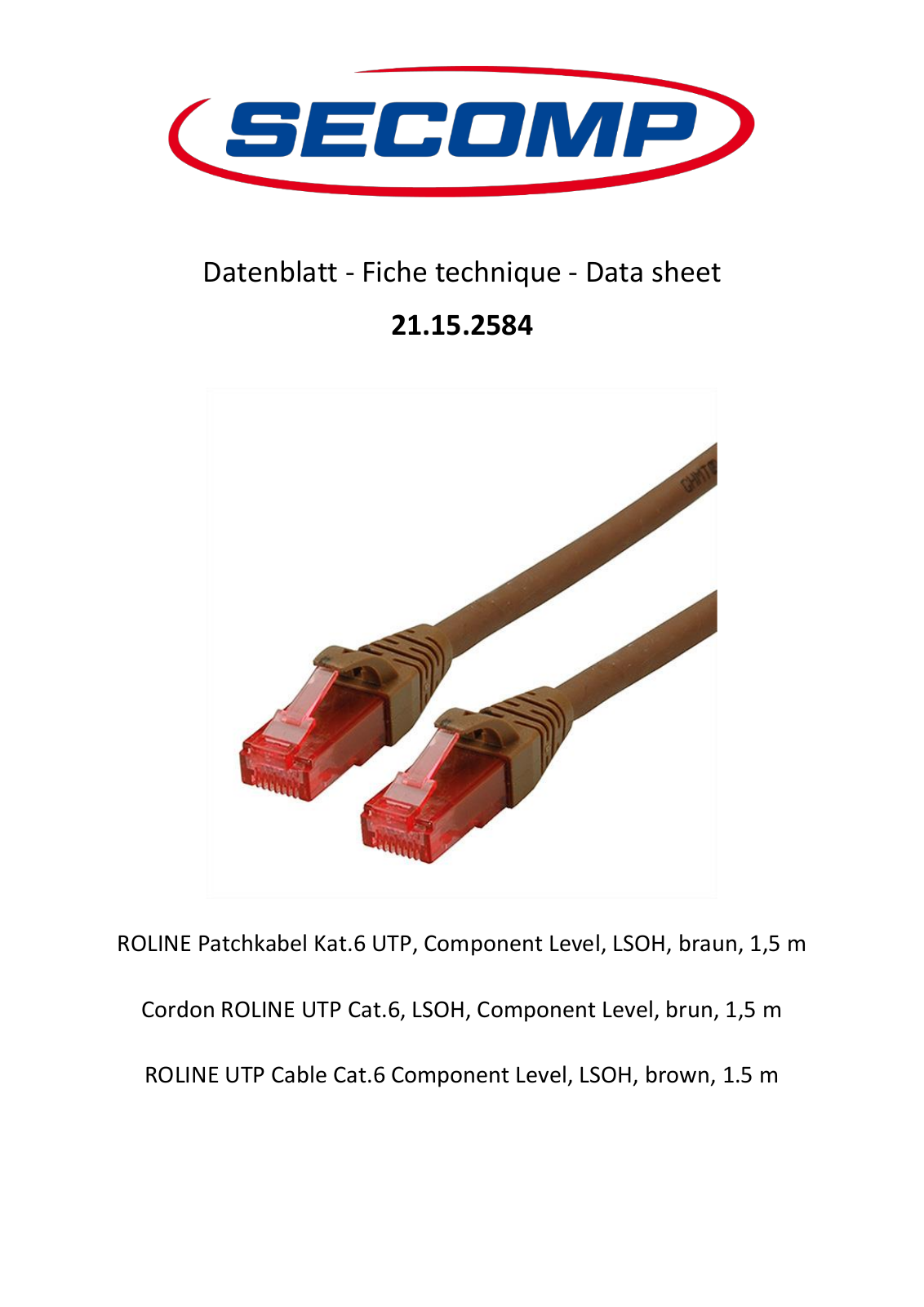 Roline 21.15.2584 User Manual