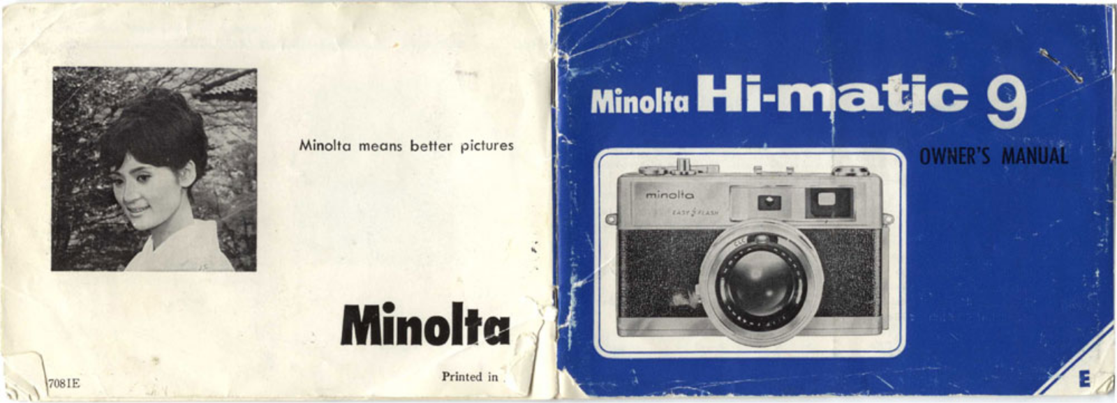 MINOLTA Hi-Matic 9 Owner's Manual