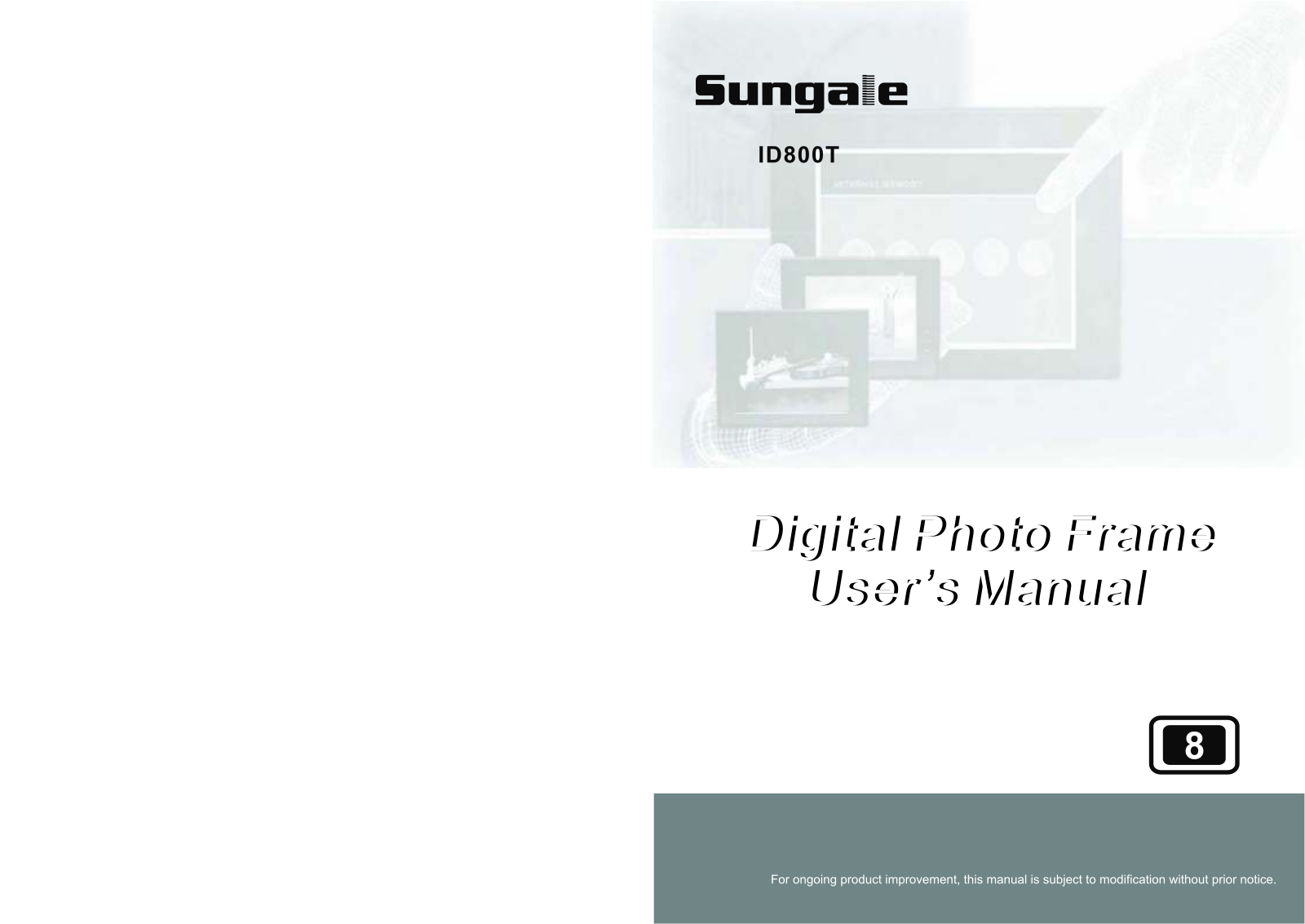 Sungale ID800T User Manual