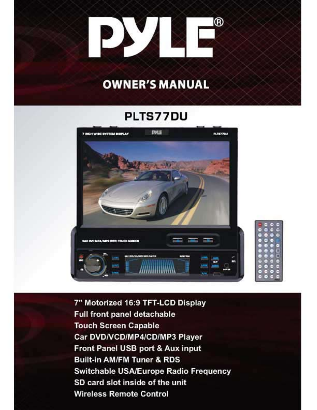 PYLE Audio PLTS77DU User Manual