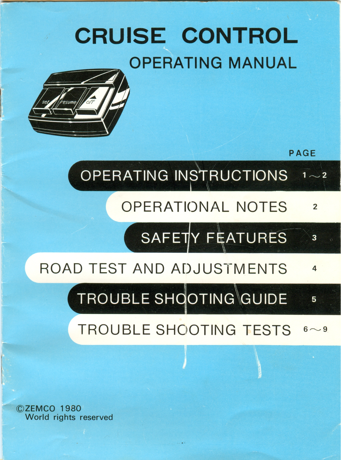 Zemco ZT-11 User Manual