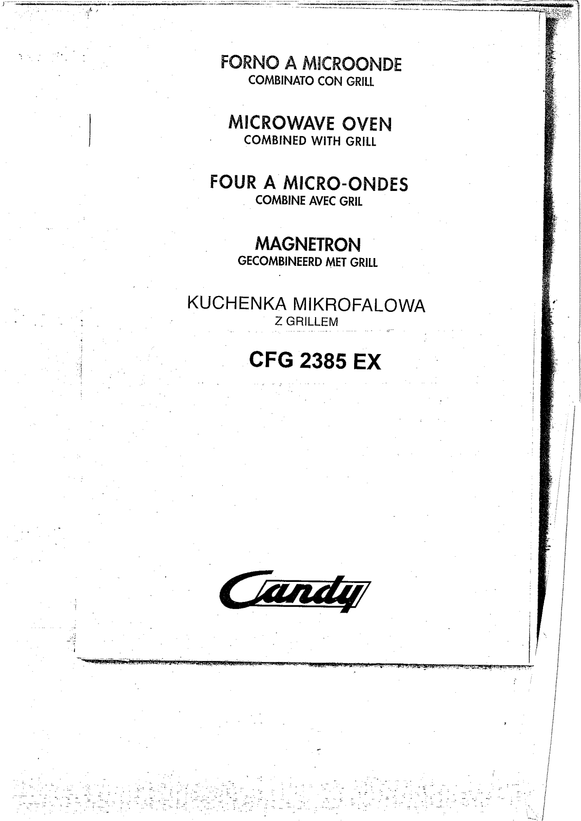 Candy FM CFG2385EX User Manual