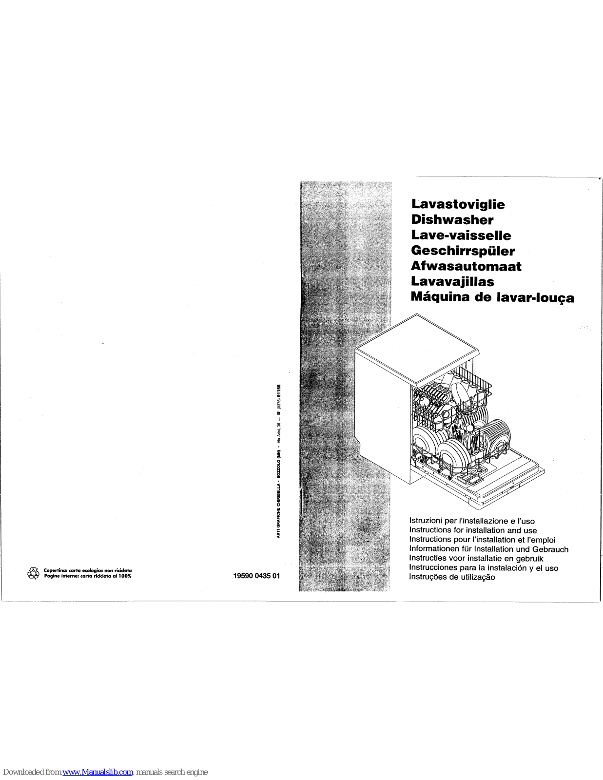 Smeg DWI66,DWI67 Informationen Für Installation Und Gebrauch