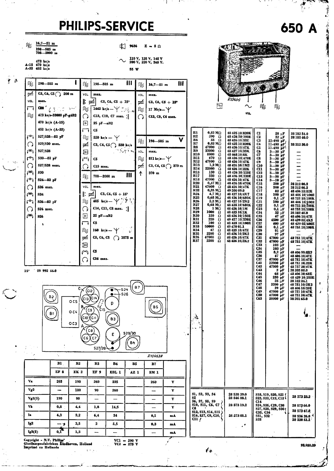 Philips 650-A Service Manual