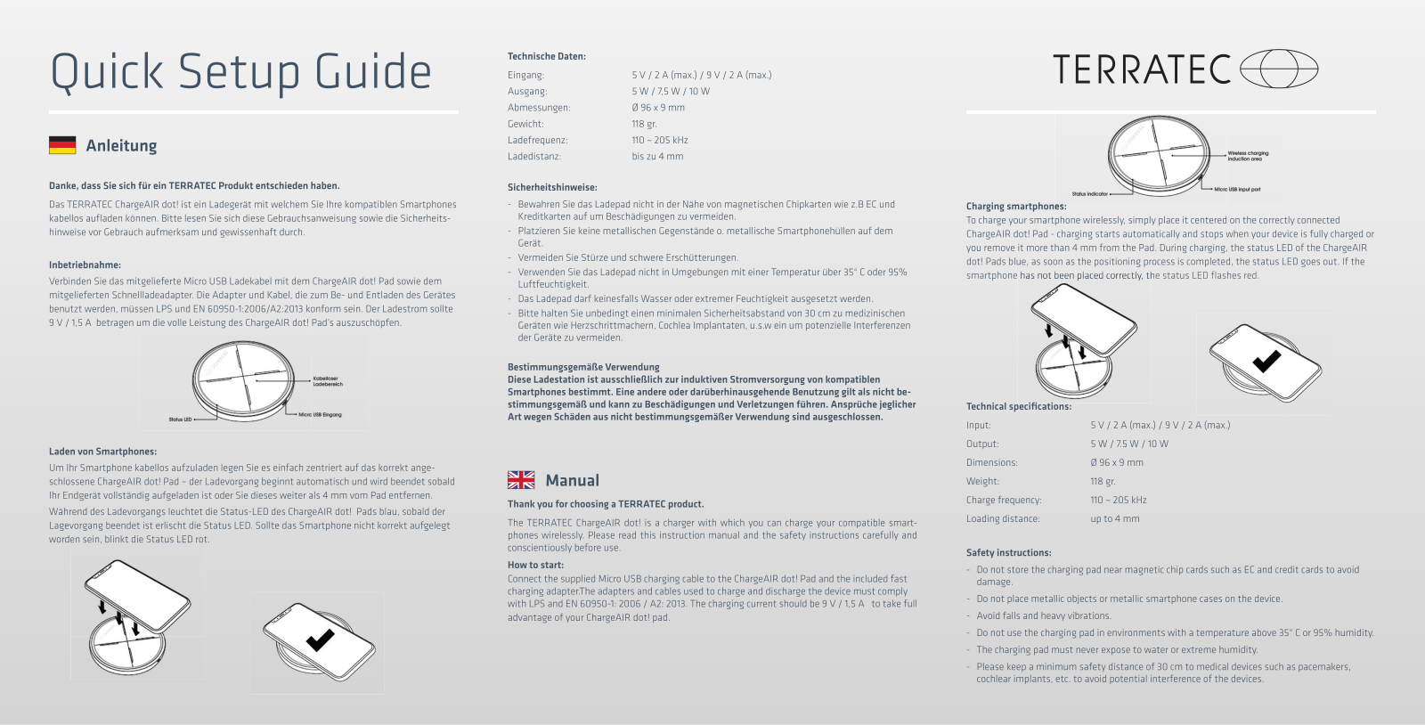 Terratec ChargeAlR dot User guide