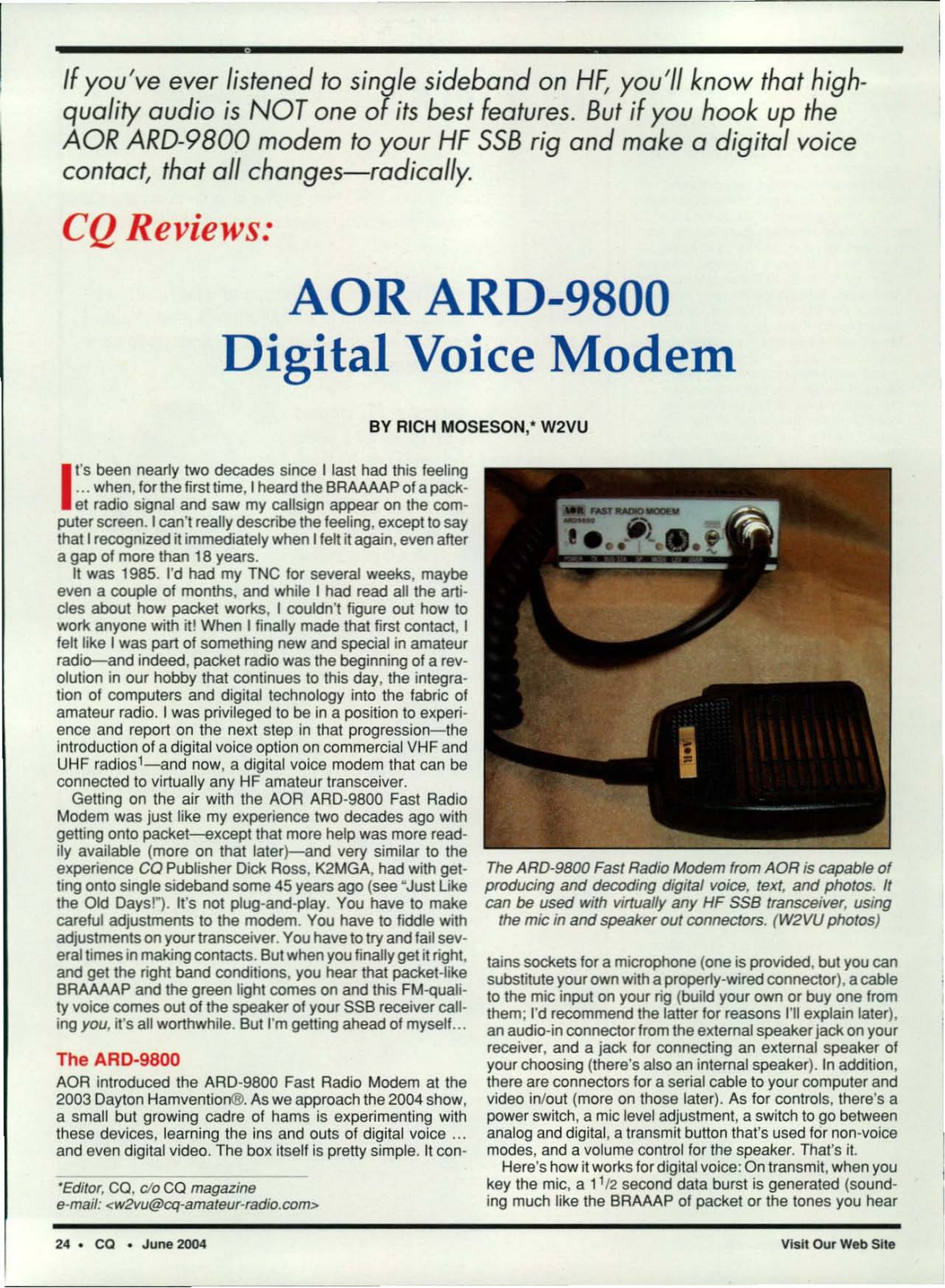 AOR ARD-9800 review - ManualMachine.com