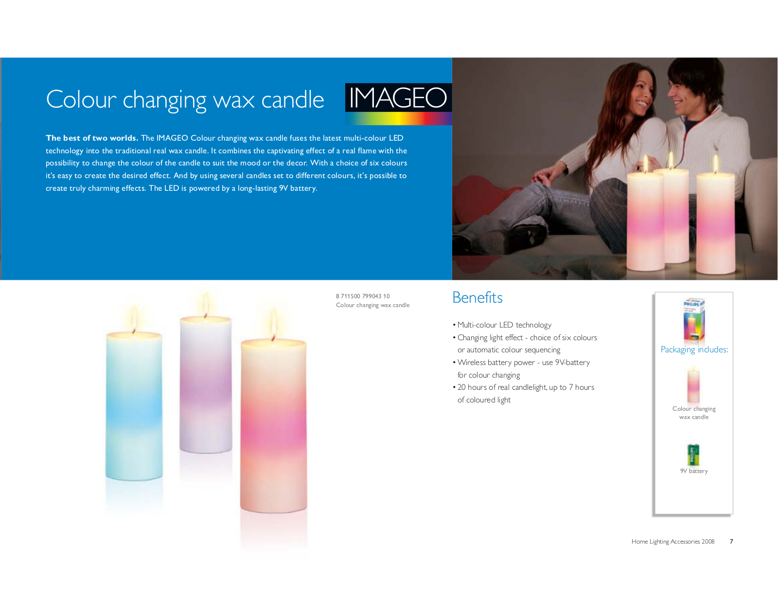 Philips IMAGEO Color Candle Lights User Manual