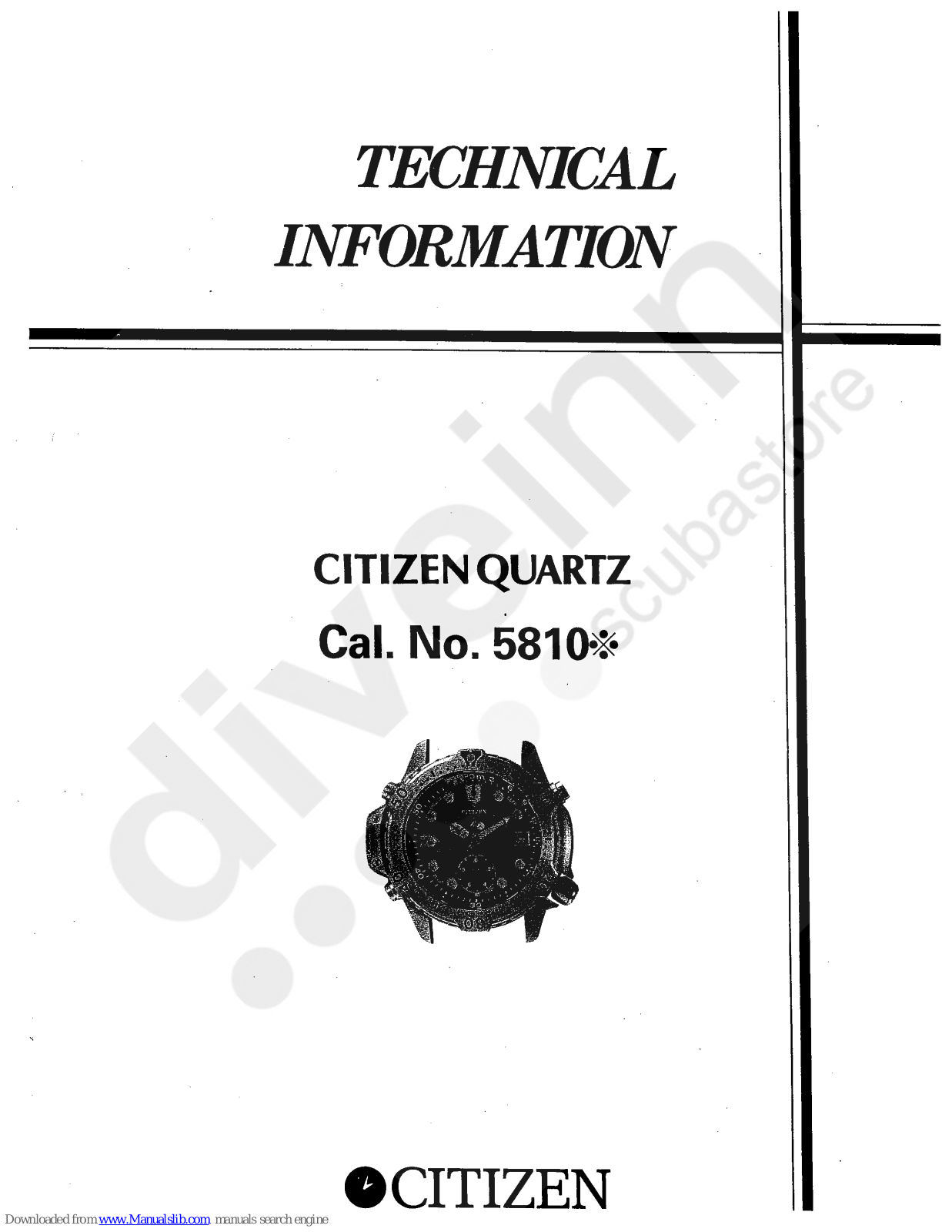 Citizen 5810 Technical Information