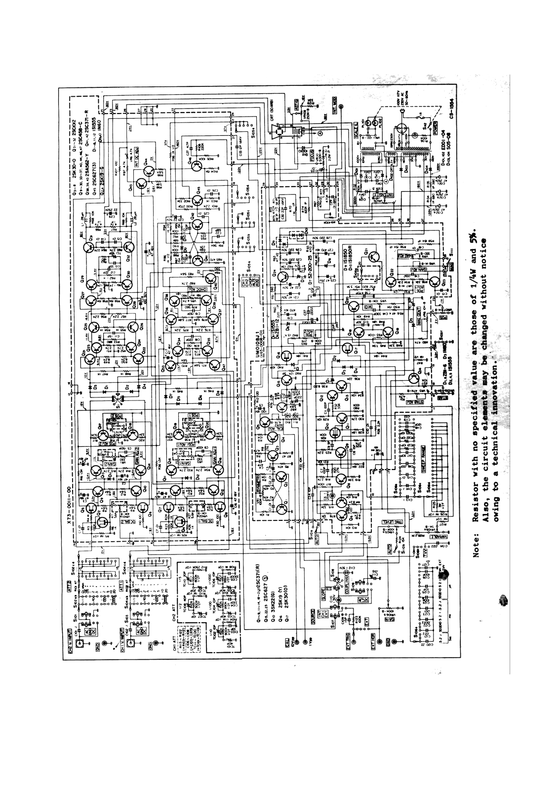 Kenwood cs-1554sch Schematic