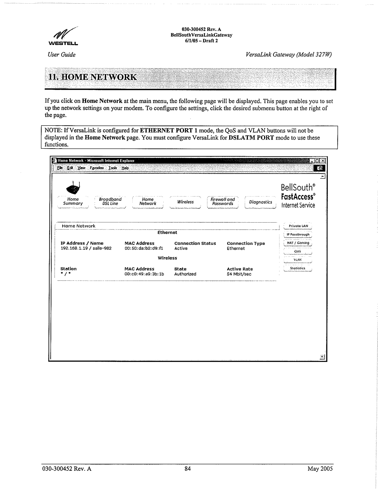 Westell C90327WXX-06 Users Manual