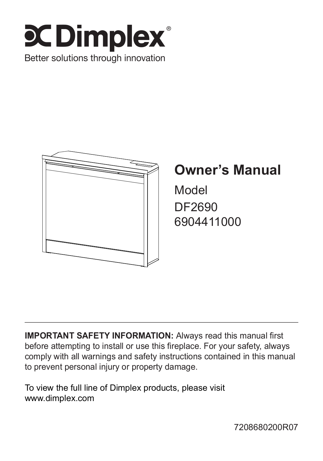 Dimplex DF2690 User Manual