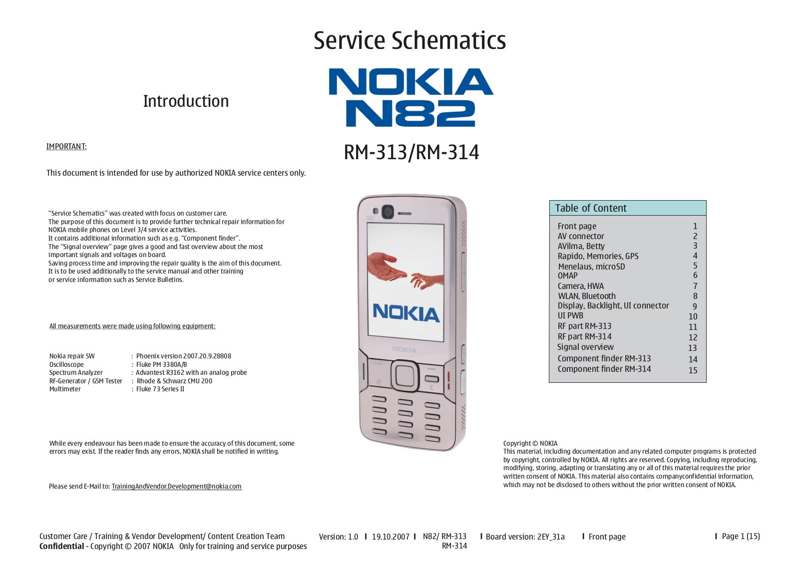 Nokia N82 RM-313, N82  RM-314 Schematic