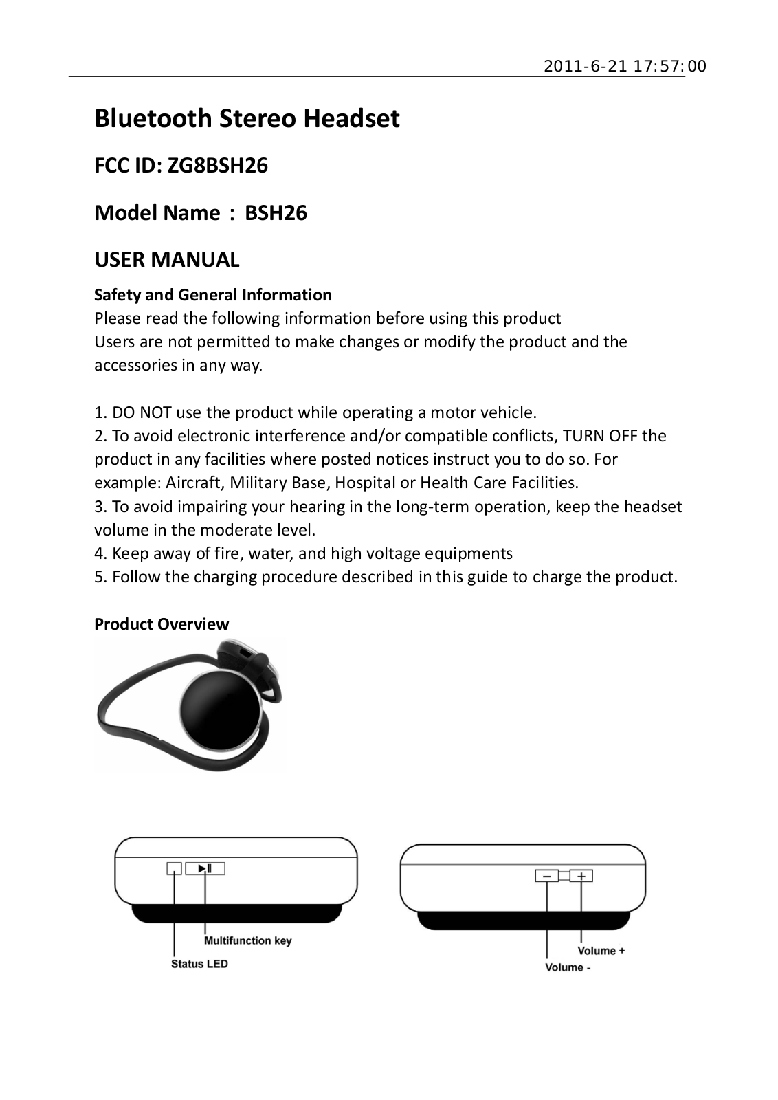 LANYA ELECTRONIC BSH26 User Manual