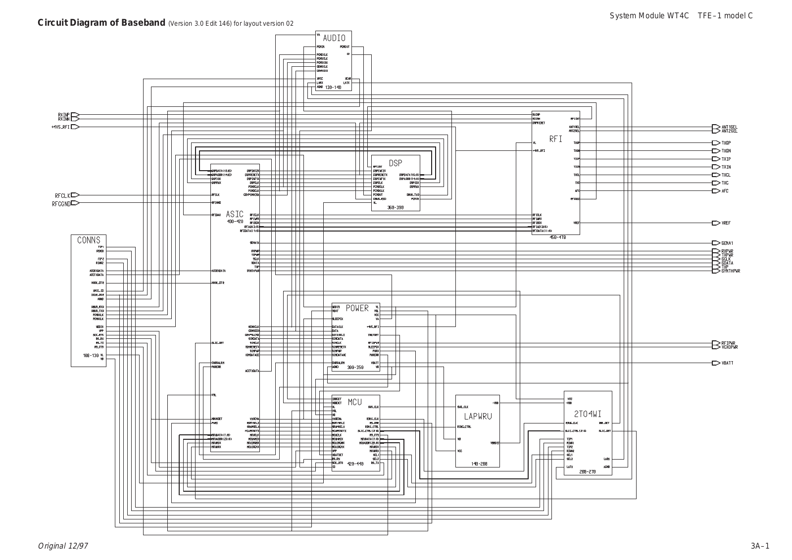 Nokia PermiCell9 Circuit Diagram of Baseband