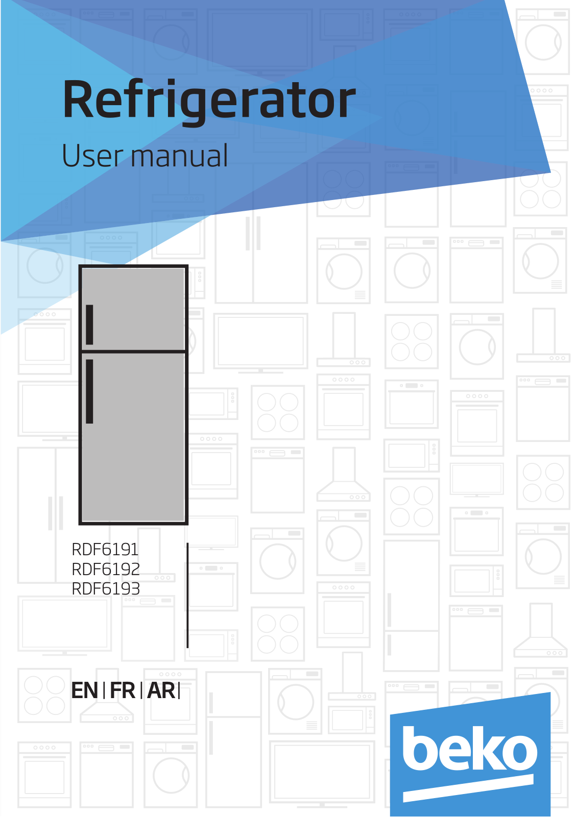 Beko RDF6191, RDF6192, RDF6193 User manual