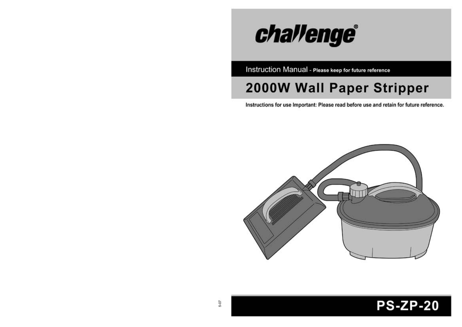 challenge PS-ZP-20 User guide - ManualMachine.com