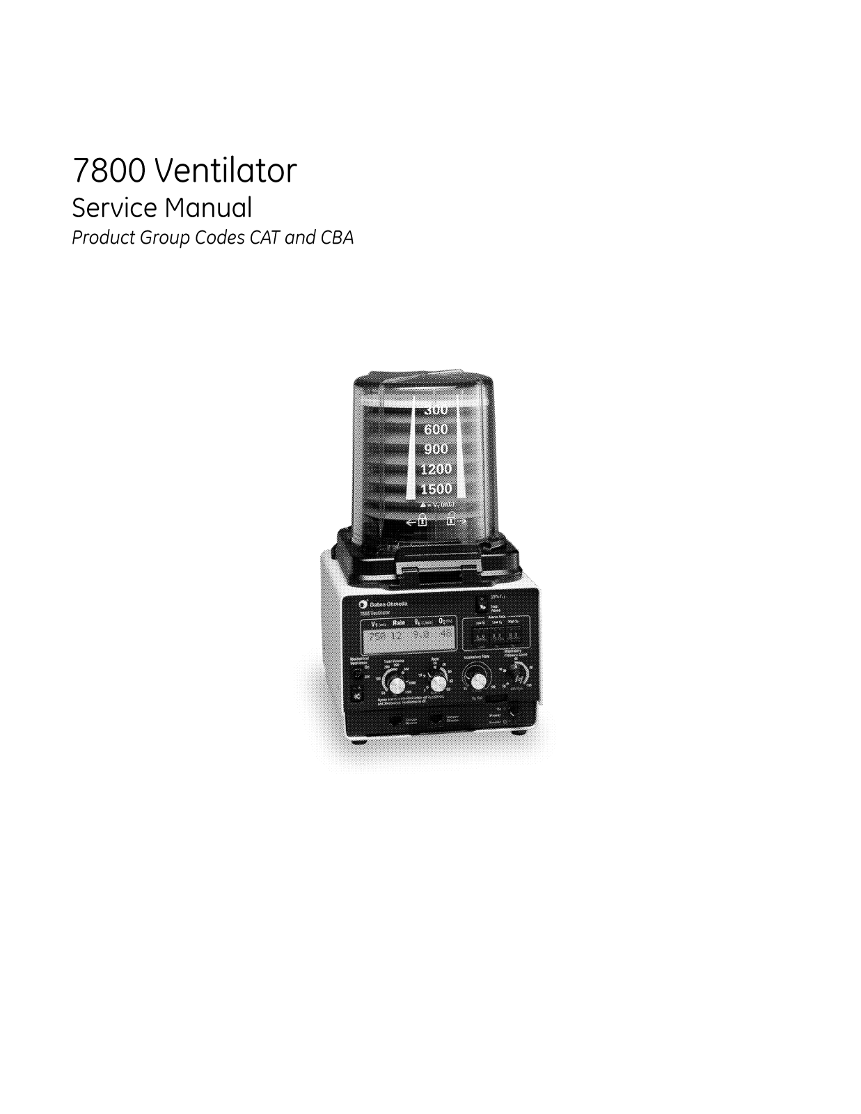 Datex-Ohmeda 7800 Service Manual