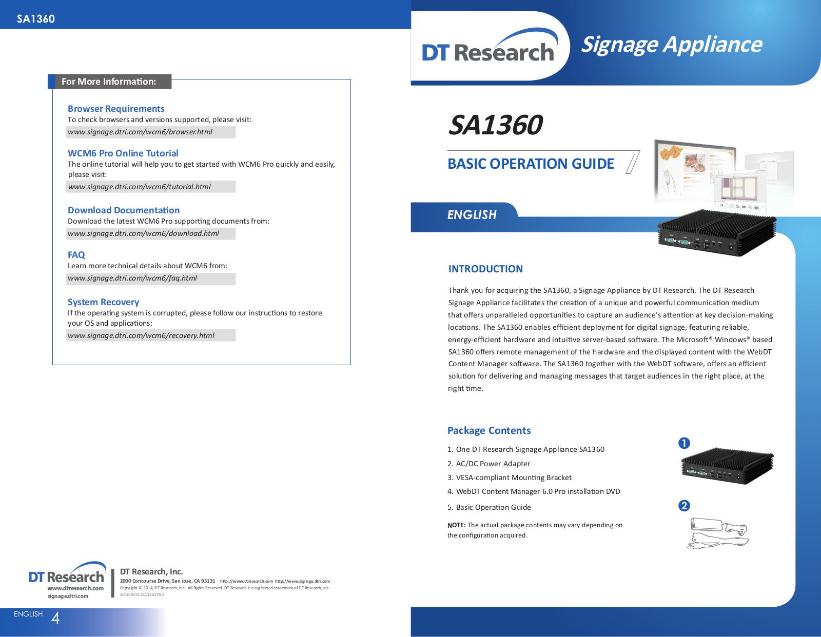 WebDT SA1360 User Manual