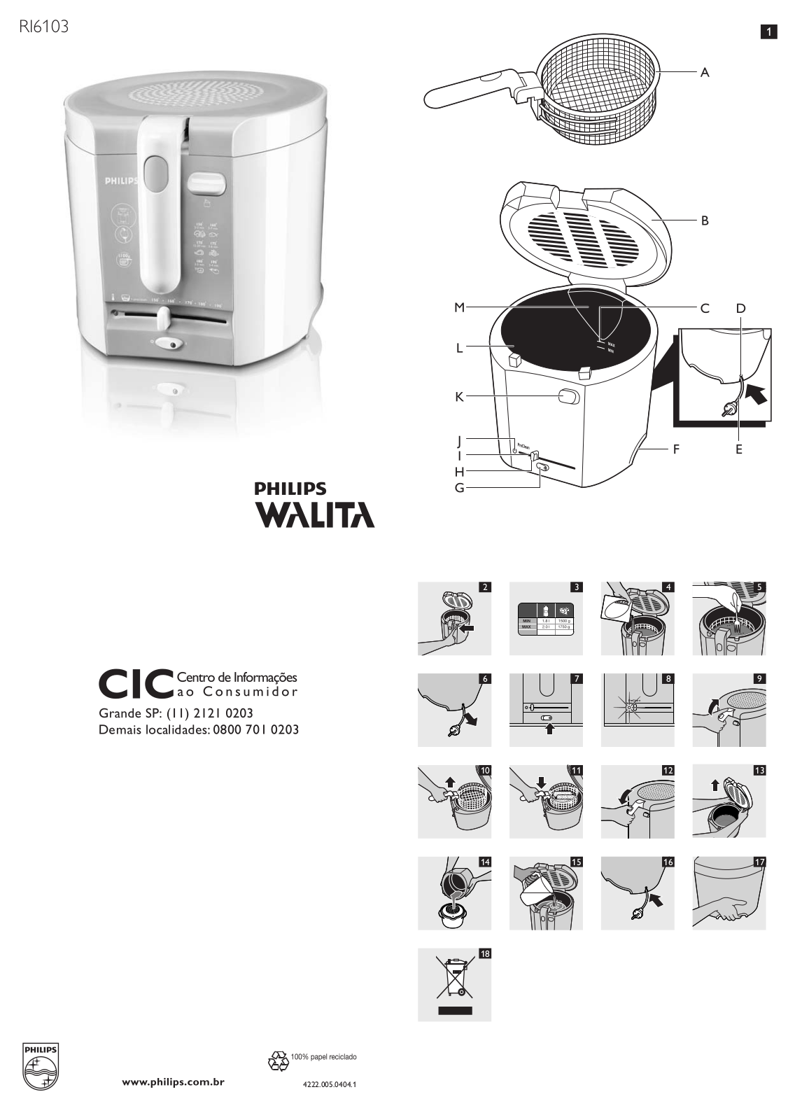 Philips RI6103 User Manual