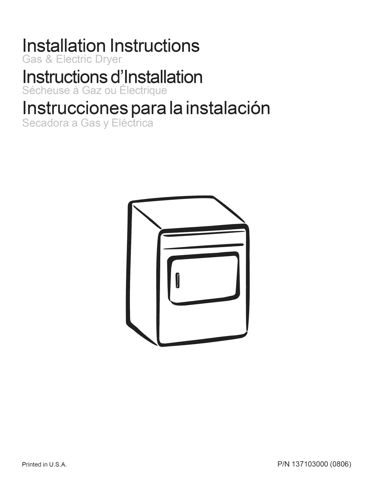 Frigidaire FGQ332ES1, FGQ332ES2, FGR311FS1, FGR311FS2, FGR641FS1 Installation Guide - ManualMachine.com