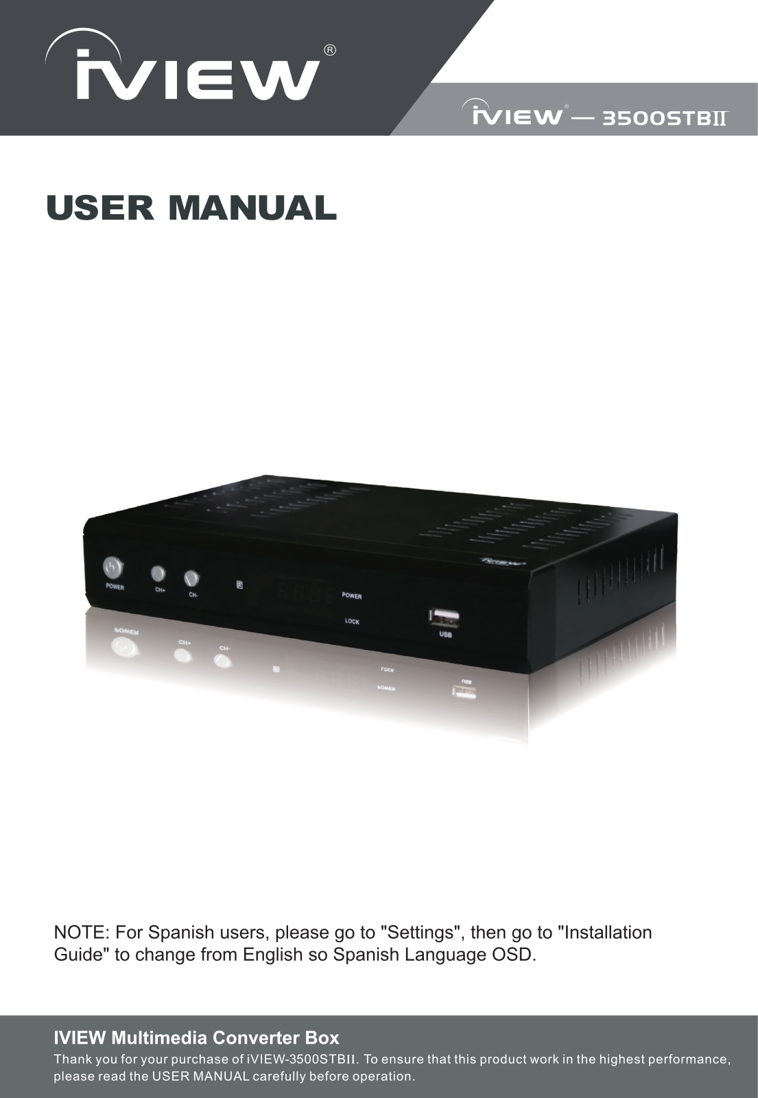 iView 3500STBII User Manual 2