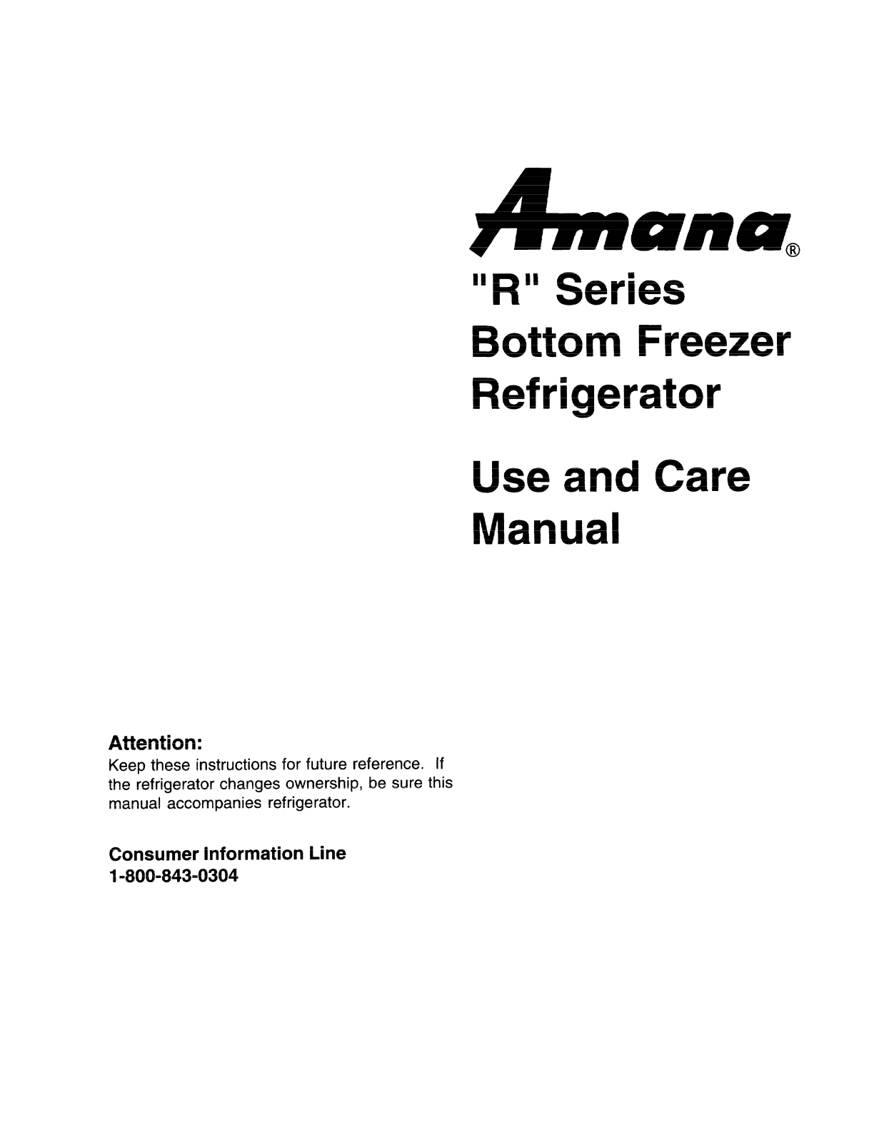 Amana BZ20R User Manual