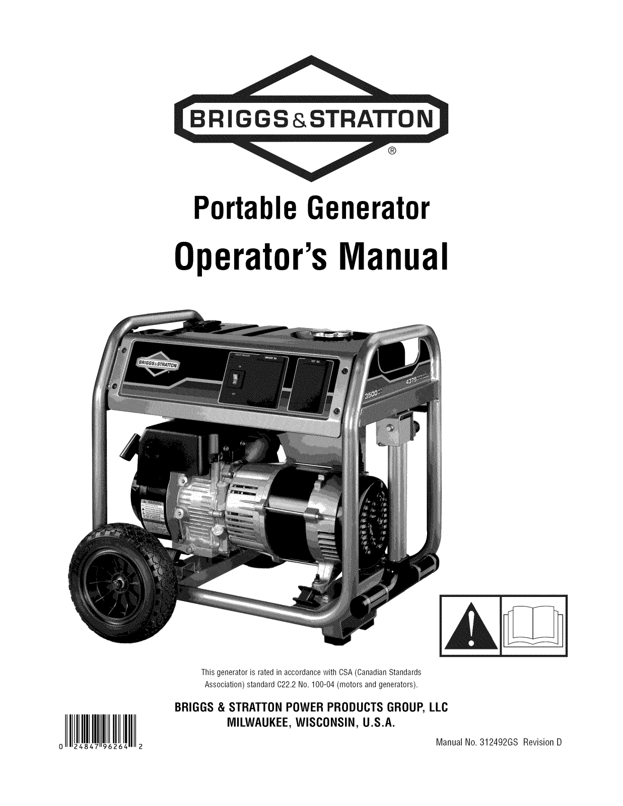 Briggs & Stratton 030466-0 Owner’s Manual