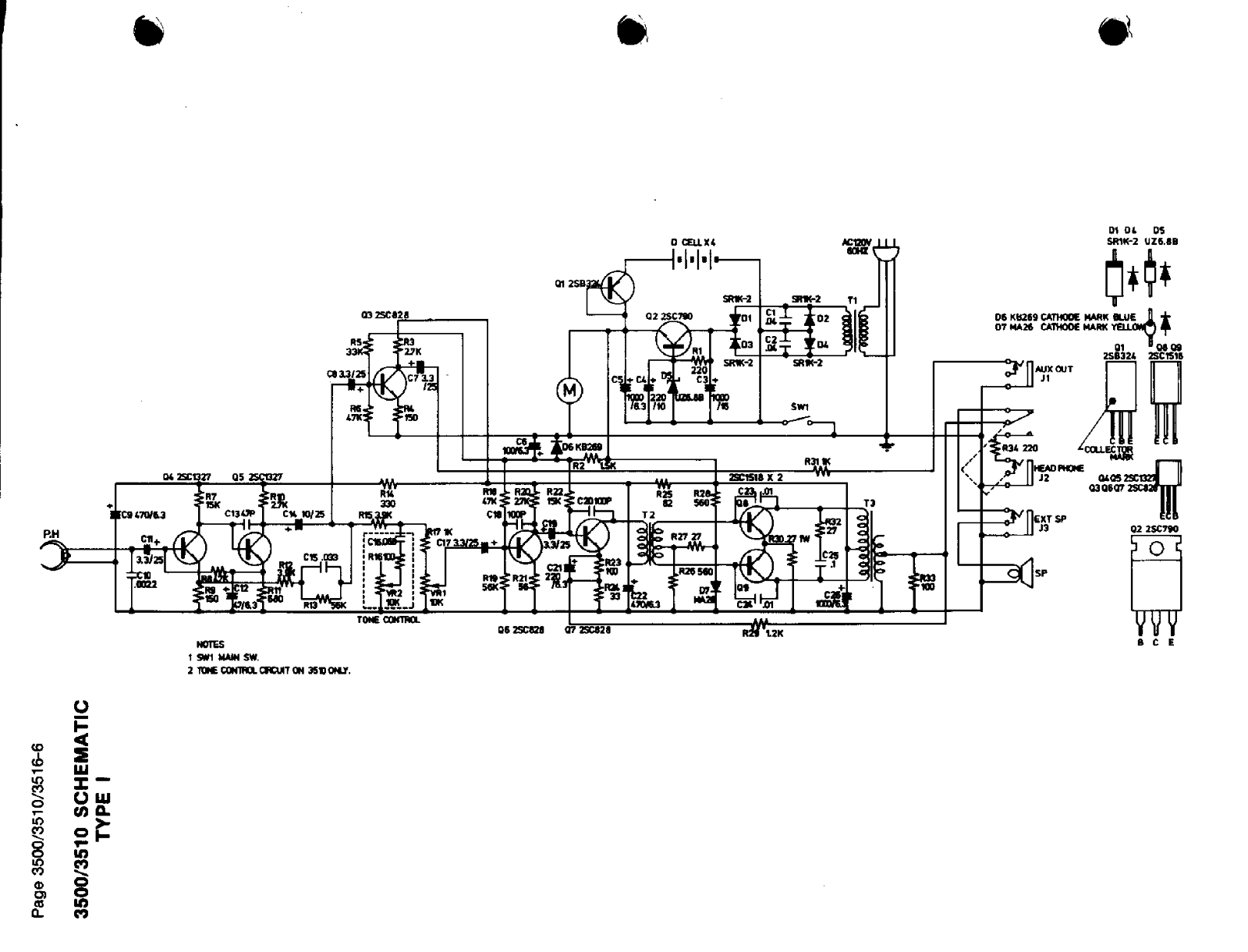 Califone 3500, 3510, 3516 Schematic - ManualMachine.com