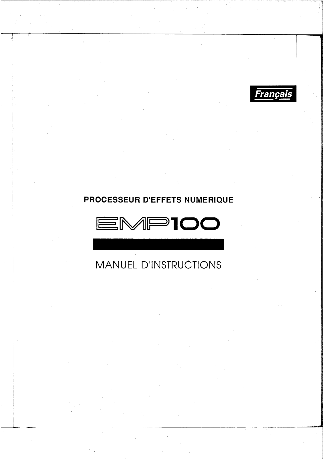 Yamaha EMP100 User Guide