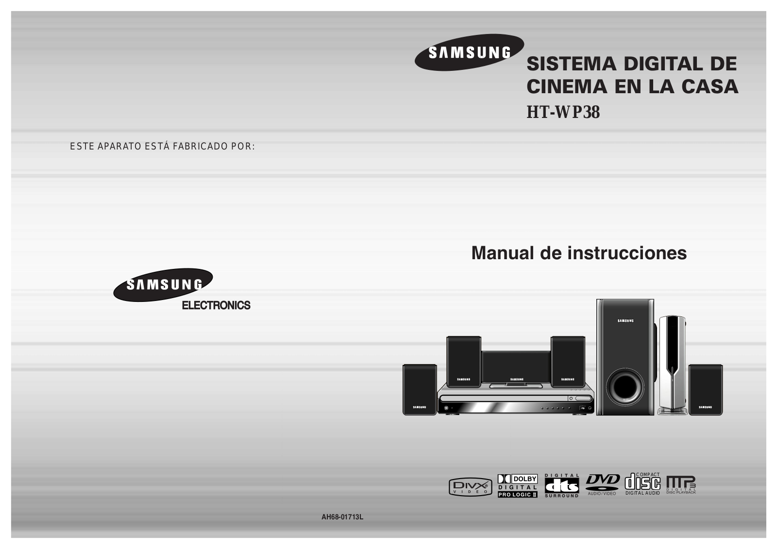 Samsung HT-WP38 User Manual